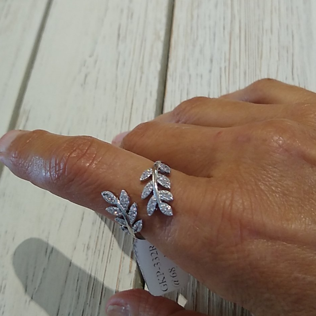 Adjustable/Leaf/Size#8/Ring